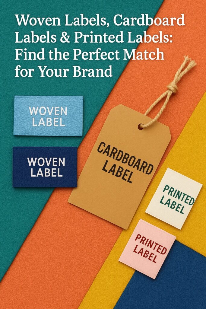 Woven Labels, Cardboard Labels & Printed Labels: Find the Perfect Match for Your Brand