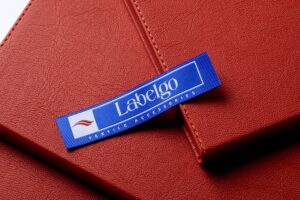 Blue Woven Label