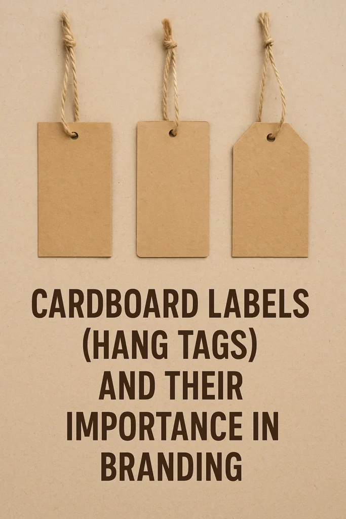 Cardboard Labels (Hang Tags) and Their Importance in Branding
